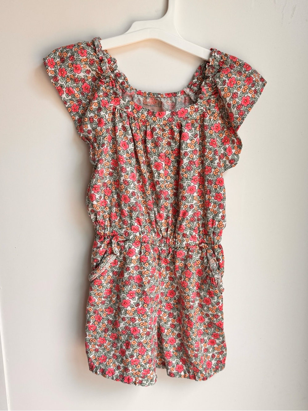 Cat & Jack Floral Girls Dress in Pink and Green